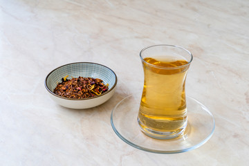Healthy Traditional Herbal Rooibos Beverage Tea with Dried Spices