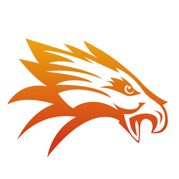 vector image of an eagle logo icon design