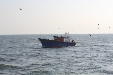 Fototapeta premium Fishing boat in the sea