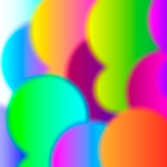 Beautiful background. Multicolored circles using gradation of color.