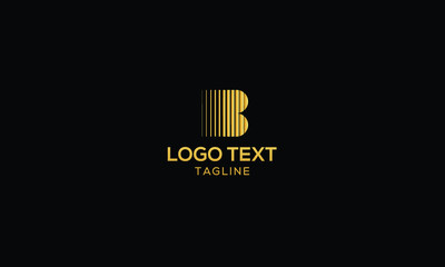 B Letter logo design template vector Sign Symbol Monogram