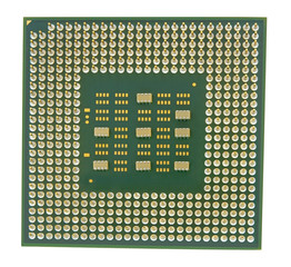 Modern CPU isolated on white
