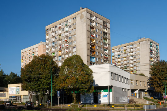 Bloki w centrum miasta