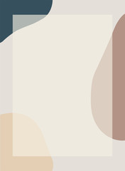 Soft colored background. 