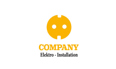 Elektriker Logo , Elektroinstallateur Logo , Elektrotechniker Logo , Handwerker Logo