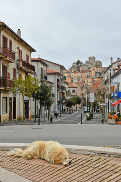 The village of Buccino in the province of Salerno, Italy