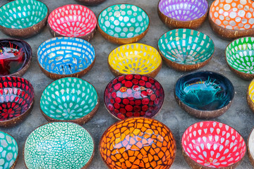 Fototapeta na wymiar Handmade Colorful souvenir at Hoi An old town, Vietnam