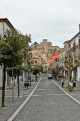 The village of Buccino in the province of Salerno, Italy