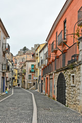 The village of Buccino in the province of Salerno, Italy