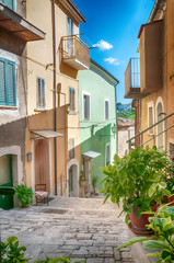 Street in a Small Village in Italy