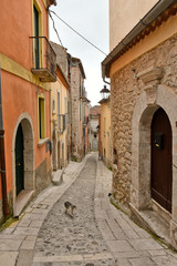 The village of Buccino in the province of Salerno, Italy