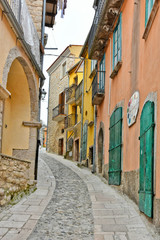 The village of Buccino in the province of Salerno, Italy