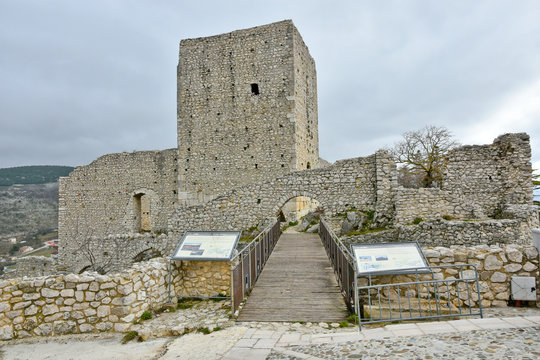 The village of Buccino in the province of Salerno, Italy