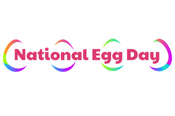 National Egg Day. June 3. Template for background, banner, card, poster with text inscription. Vector EPS10 illustration.