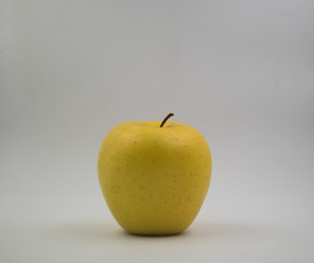 Green apple isolated in white background