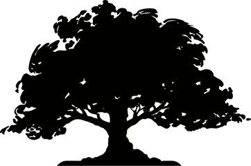 tree silhouette vector