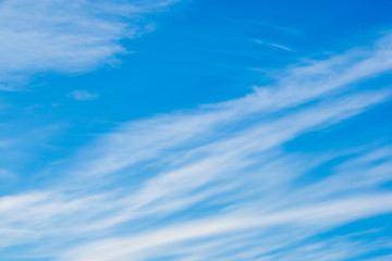 clouds in blue sky as background