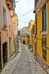 The village of Buccino in the province of Salerno, Italy