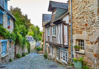 Rue du Petit Fort, Dinan, Brittany, France