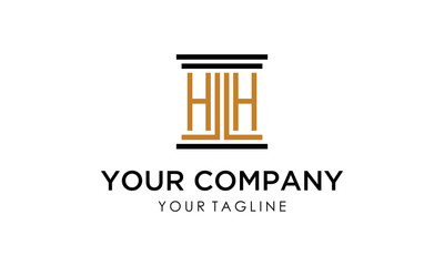 initial H law firm logo