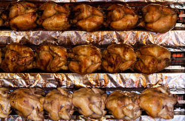 poulets rôtis