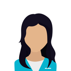 female paramedic avatar isolated icon vector illustration design