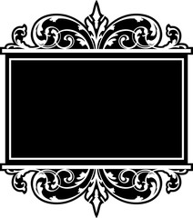 decorative frame with ornament