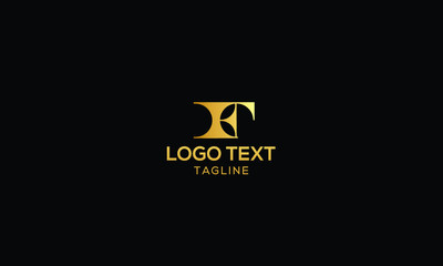 F Letter Logo Design Template Vector Minimal Sign Symbol Monogram