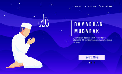 template muslim in ramadan