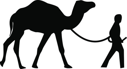 camel and human walking special ramadan