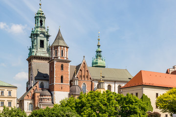 Detail of monument in Krakow, Poland