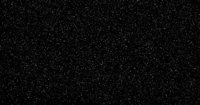 abstract Flying dust particles on a black background