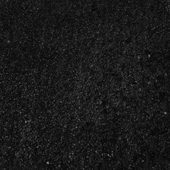 Seamless dark asphalt texture in square aspect ratio. Small grains.