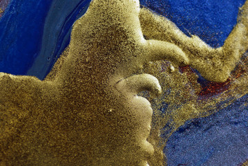 acrylic texture canvas paint color gold rust glitter green bright artwork drawing carnival
