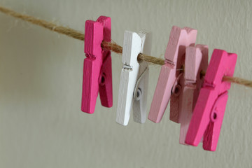 pink clothes peg