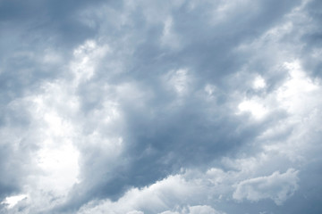 sky background with tiny clouds.