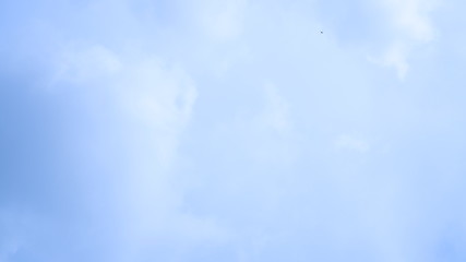 Blue sky and white light clouds.