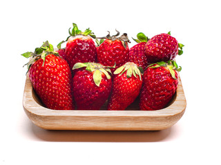Strawberries, Isolated, White Background