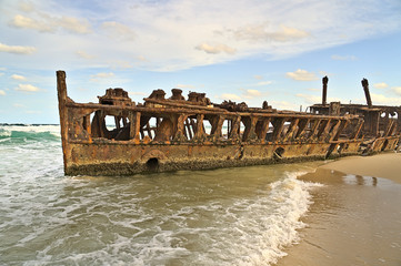 S.S. Maheno ship wreck on Frazer Island