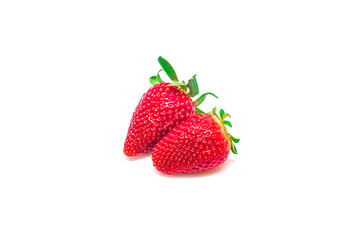 Strawberries, Isolated, White Background