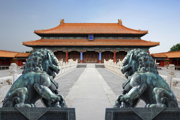 Forbidden city ( also called Palace Museum ) in Beijing - China