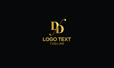 DD logo design template vector illustration minimal design