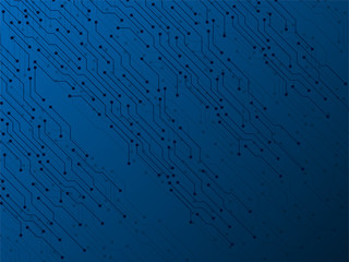 Abstract background with circuit board, technology texture. Electronic motherboard. Vector illustration