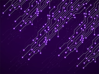 Fototapeta premium Abstract background with digital circuit board, technology texture. Electronic motherboard. Vector illustration