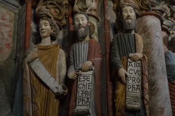 catedral de ourense, arco, policromado, claustro, Catedral, iglesia, capilla, católico, fe,...
