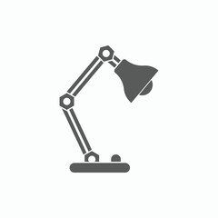 desk lamp icon, table lamp vector