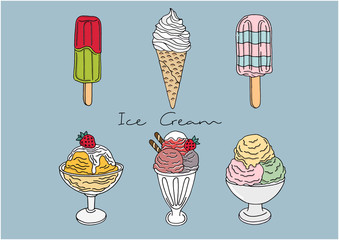 Vector Illustration of Ice Cream