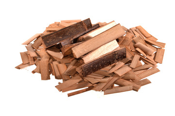 firewood isolated on white background