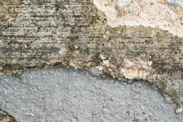 Old repair signs for concrete floors. for construction background and textured.