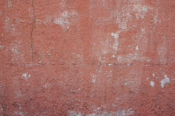 old ancient red pink stucco rustic wall texture cement background